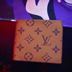 Louis Vuitton Brown Key & Card Holder with Monogram Design